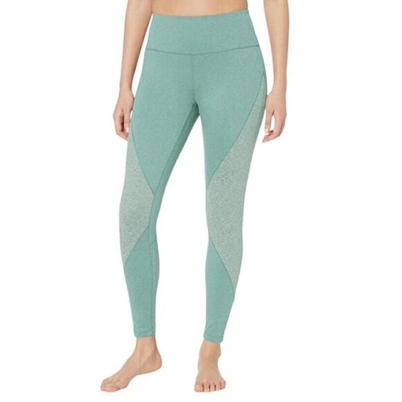 Women Green Leggings Small High Waist - Picture 2 of 11
